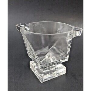 Vintage Fostoria footed open sugar bowl